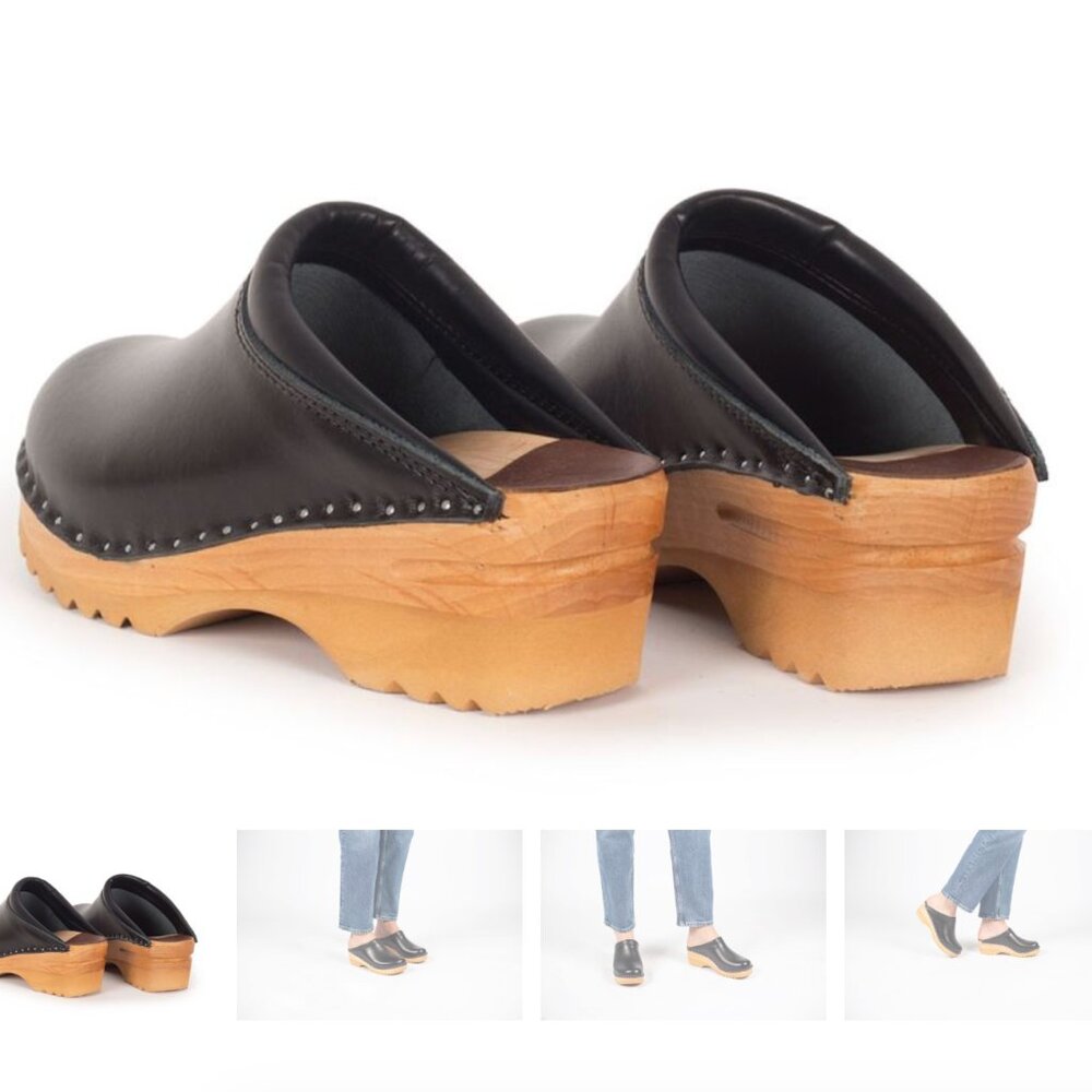 Troentorp Rembrandt Black Clogs, Women's size 39 (US Women’s 8.5/9 / Men’s 6) - Picture 12 of 15